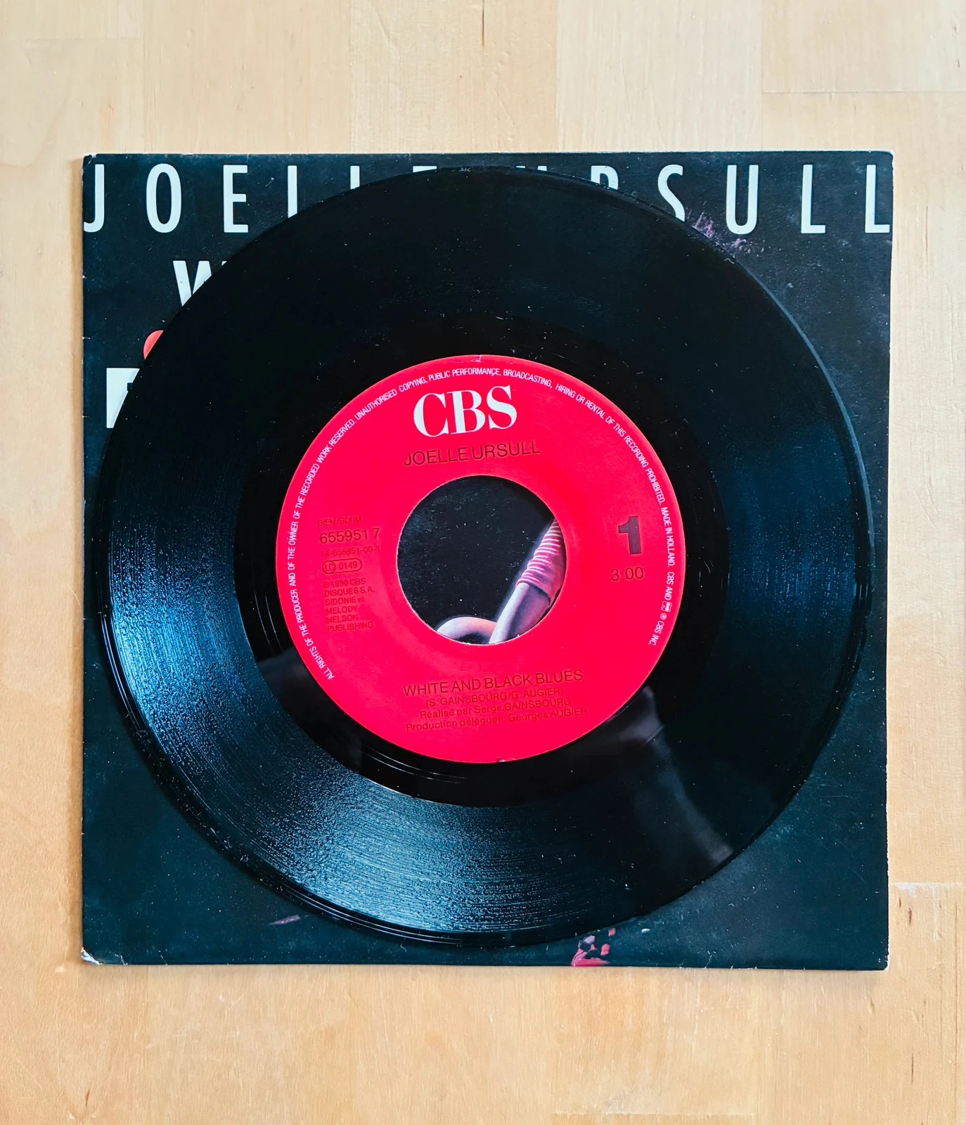 Vinylplaat 45T Joelle Ursull White & Black blues. – photo 2